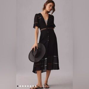 Reformation Woodsen Dress in Black